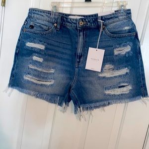 KANCAN high waist denim shorts
